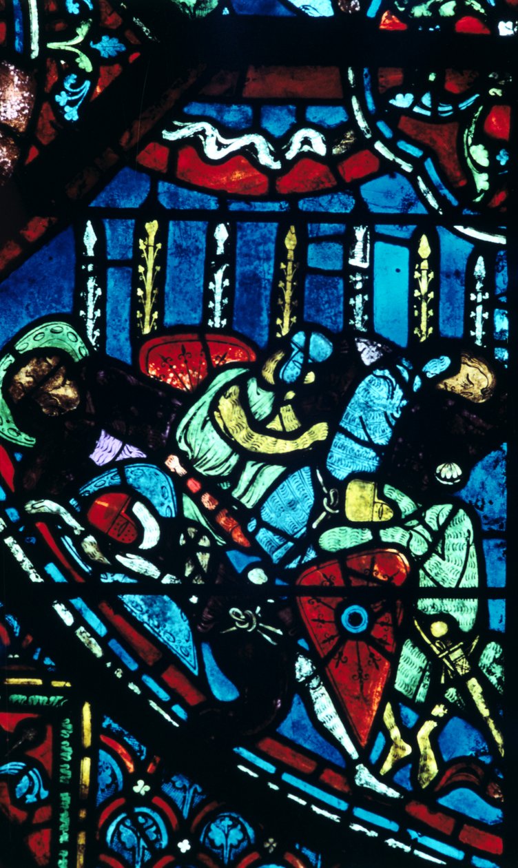 Milagre, de, a, floração, lanças, vidro manchado, catedral chartres, frança, c1225 de Unbekannt