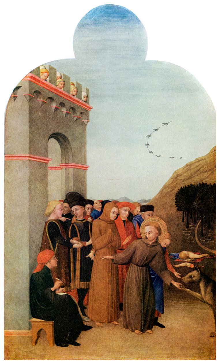 Milagres: a lenda do lobo de Gubbio, c1437-1444 1956 de Unbekannt