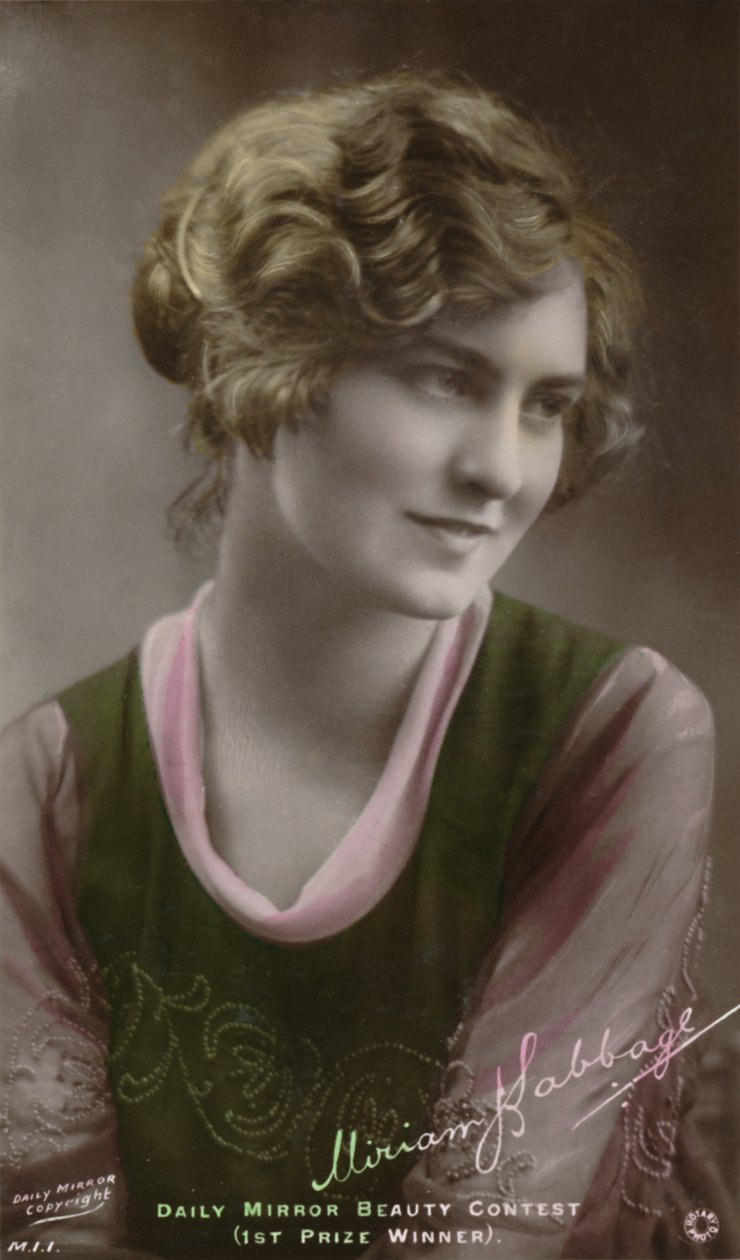Miriam Babbage, c1880-1950 - Vencedor do 1º Prêmio do Daily Mirror Beauty Concurso, c1930. de Unbekannt
