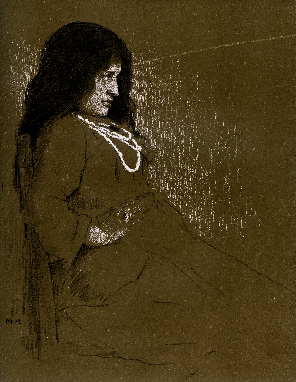 Senhorita Constance Collier em um dia de verão, 1899 de Unbekannt