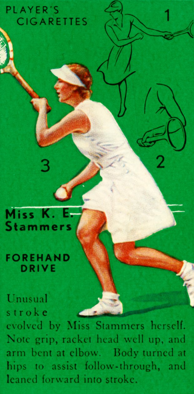Miss KE Stammers - Forehand Drive, c1935. de Unbekannt