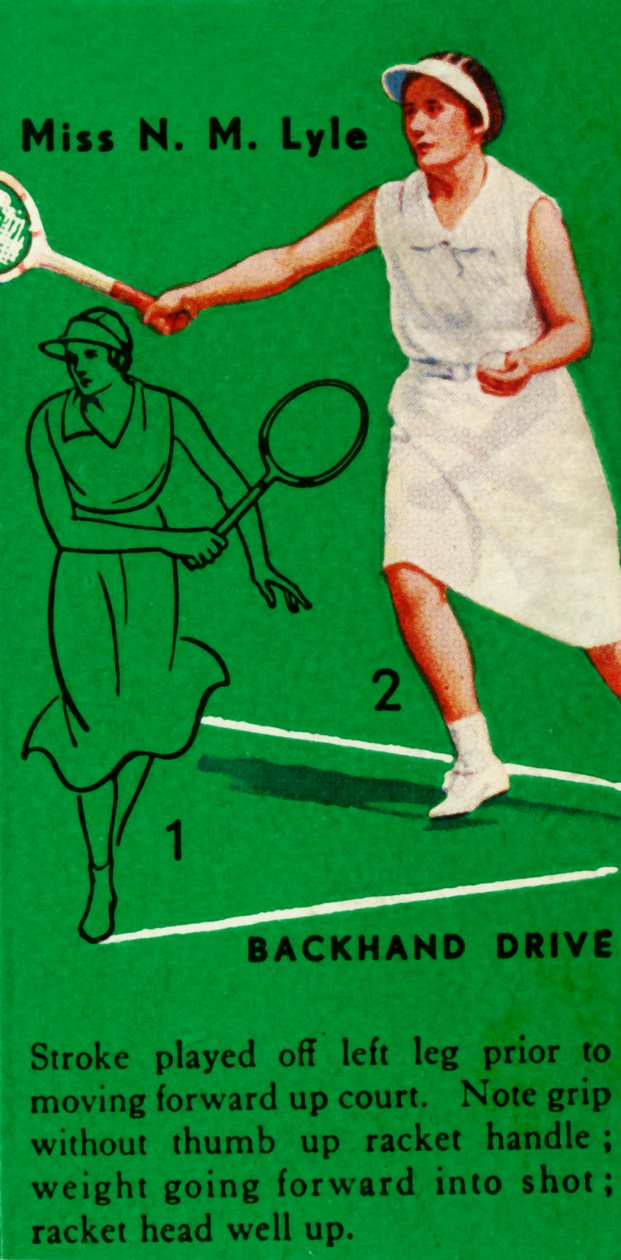 Senhorita NM Lyle - Backhand Drive, c1935. de Unbekannt