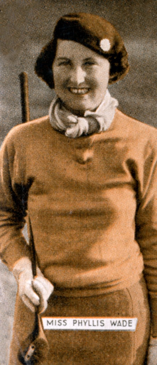 Miss Phyllis Wade, campeã inglesa de golfe para mulheres, 1934 de Unbekannt