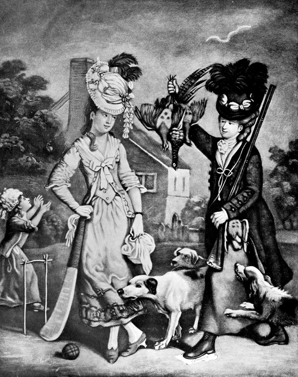 Senhorita Wicket e Senhorita Trigger, 1770 de Unbekannt