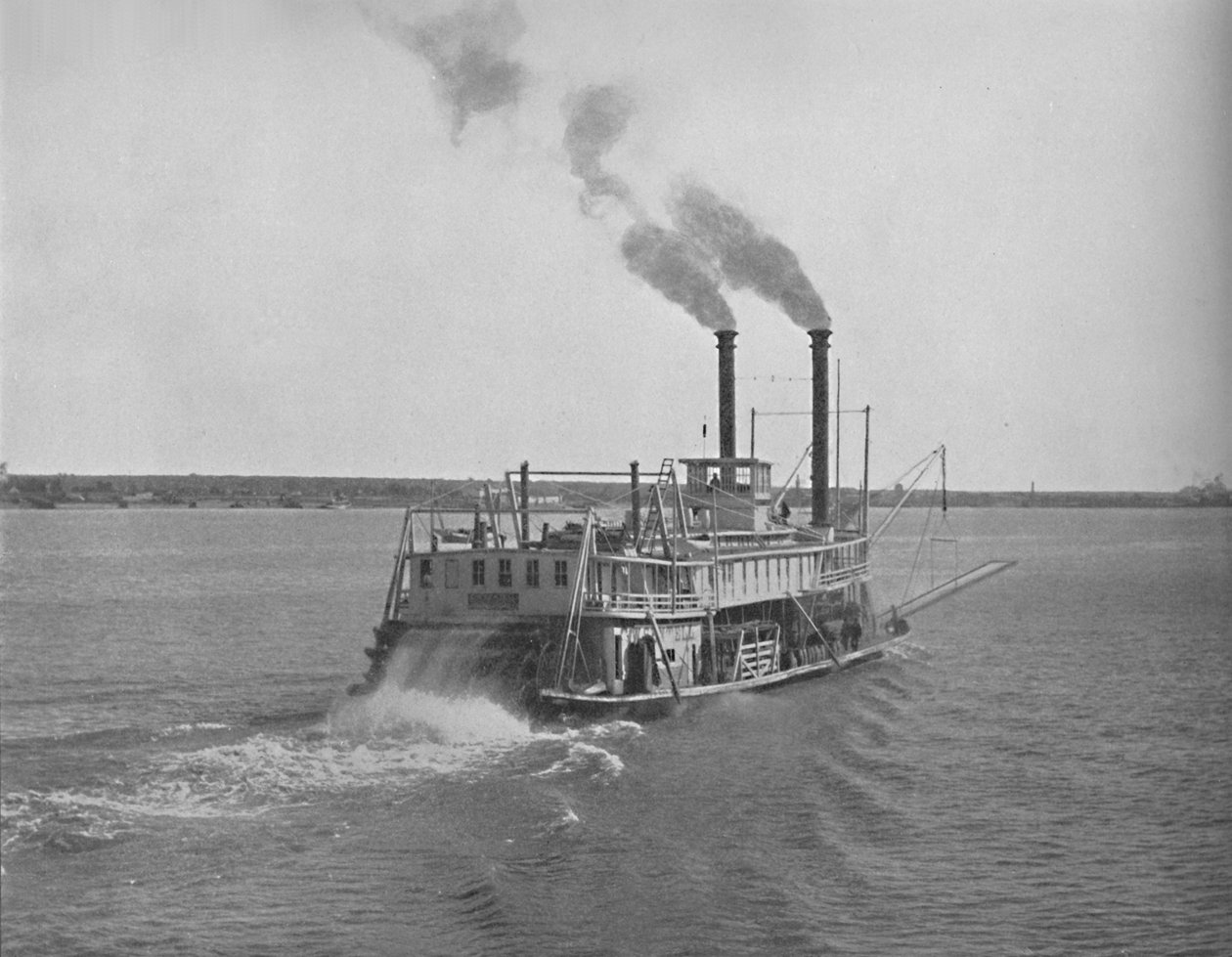 Navio do rio Mississípi, c1897. de Unbekannt