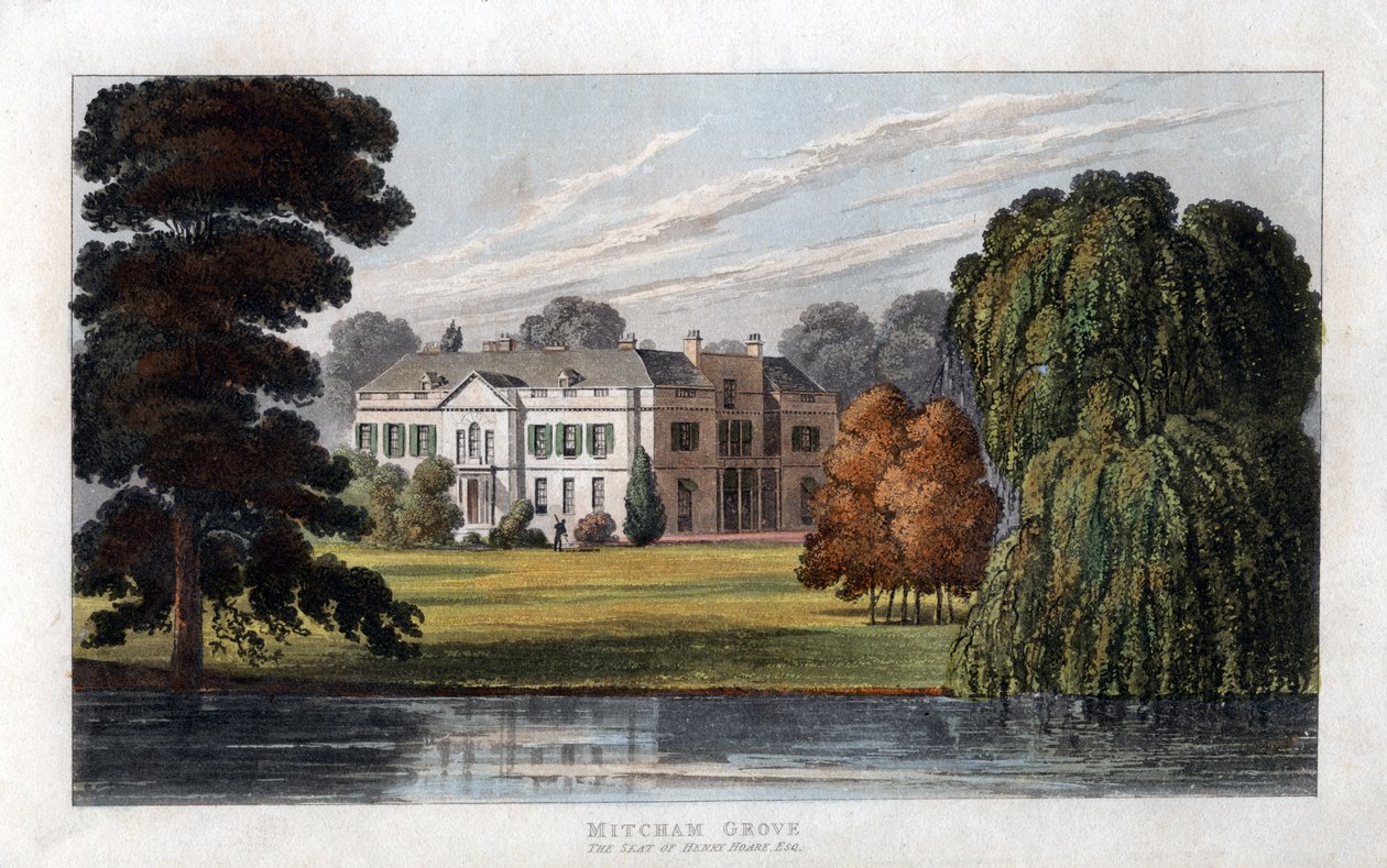 Mitcham Grove, Surrey, sede de Henry Hoare, c1827 de Unbekannt