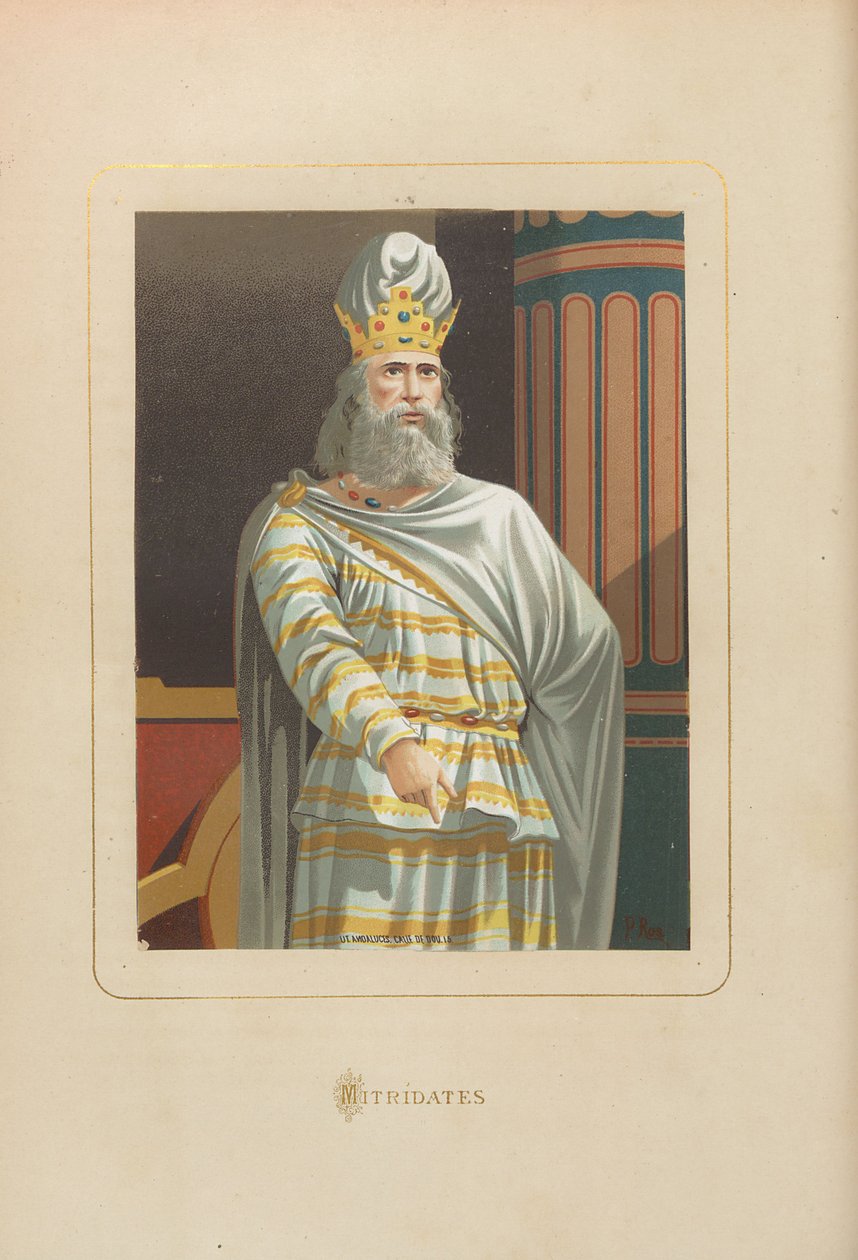 Mithridates. De: Hombres y mujeres celebres de todos los tiempos de Juan Landa, 1875-1877. de Unbekannt