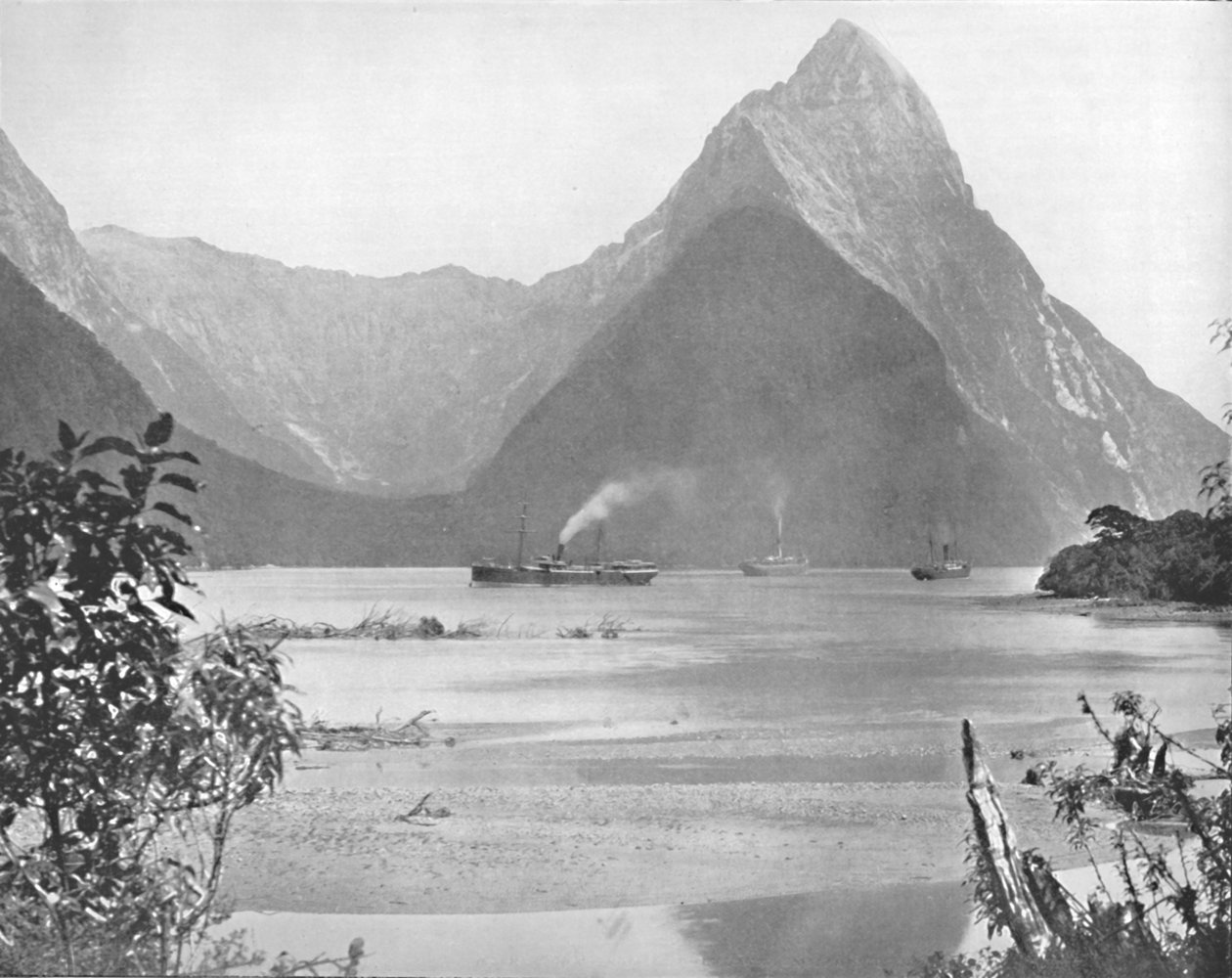 Mitre Peak, século XIX de Unbekannt