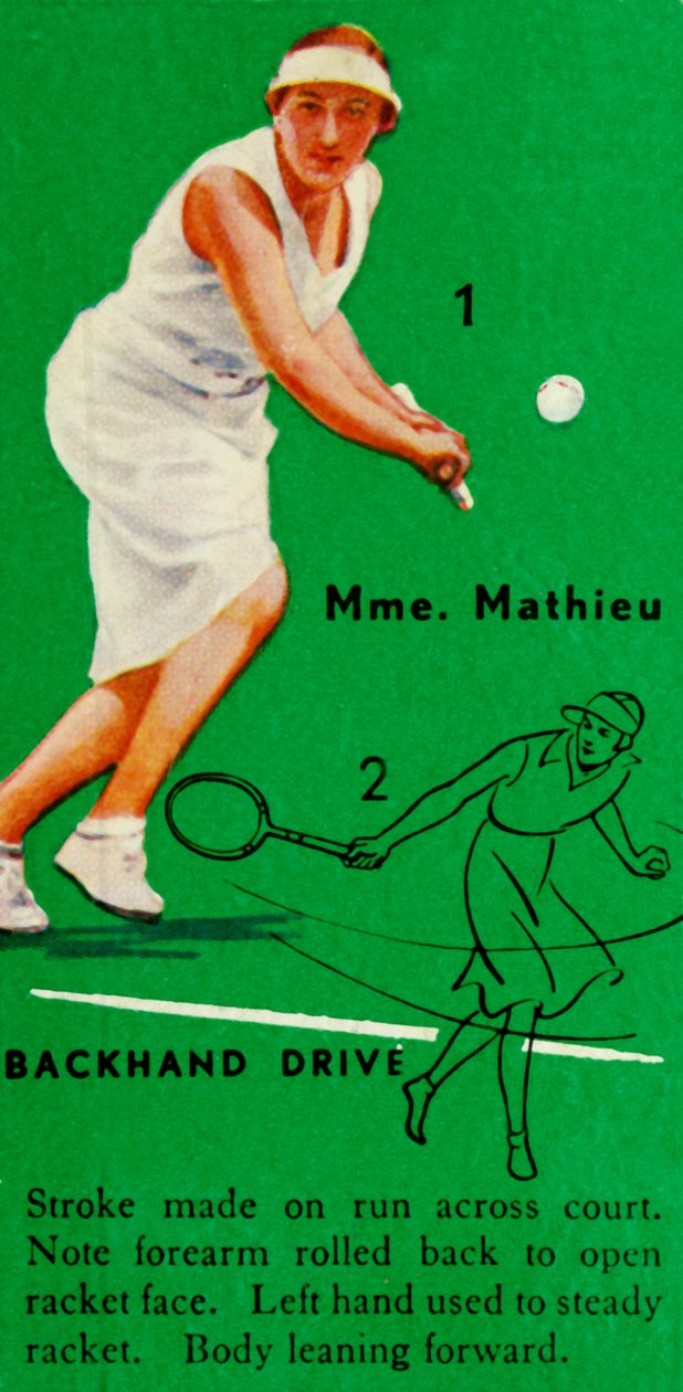 Sra. Mathieu - Backhand Drive, c1935. de Unbekannt