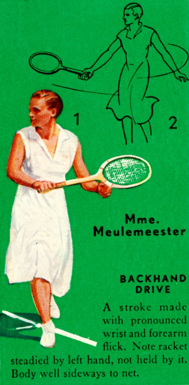 Sra. Meulemeester - Backhand Drive, c1935. de Unbekannt