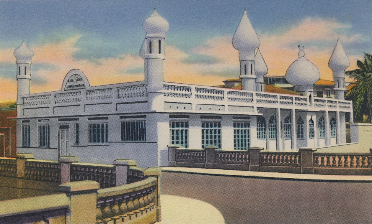 Mesquita Mohammedan, Porto de Espanha, Trinidad, BWI, c1940s. de Unbekannt