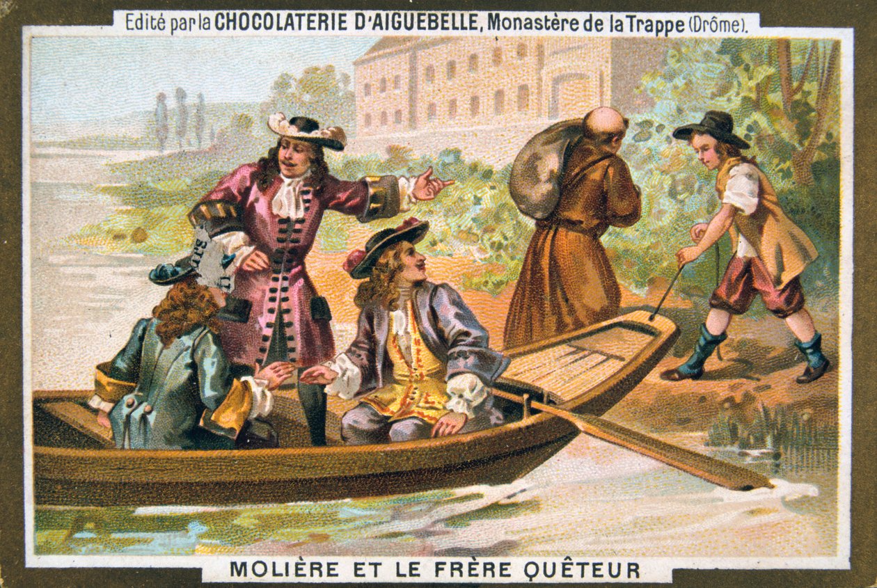 Molière e o frade mendicante, século XIX de Unbekannt