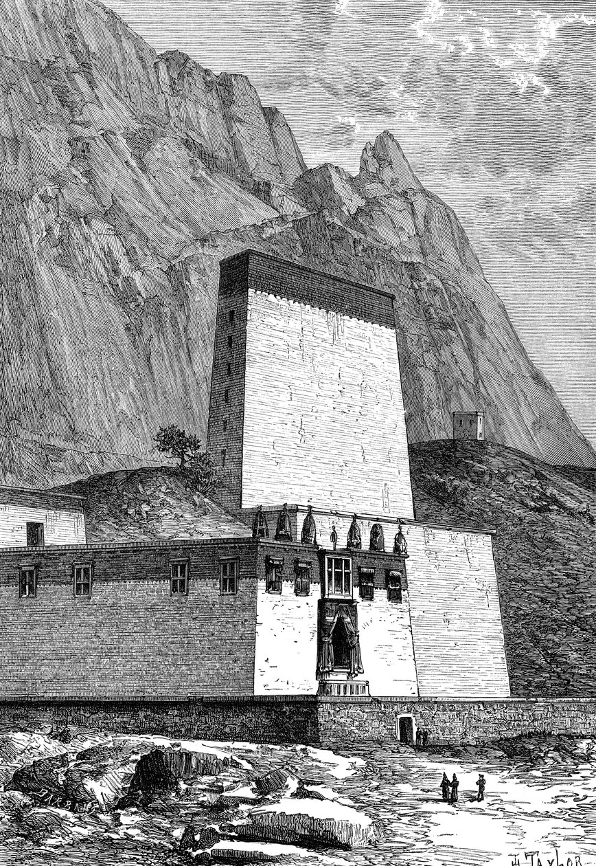 Mosteiro em Shigatze, Tibete, c1890 de Unbekannt