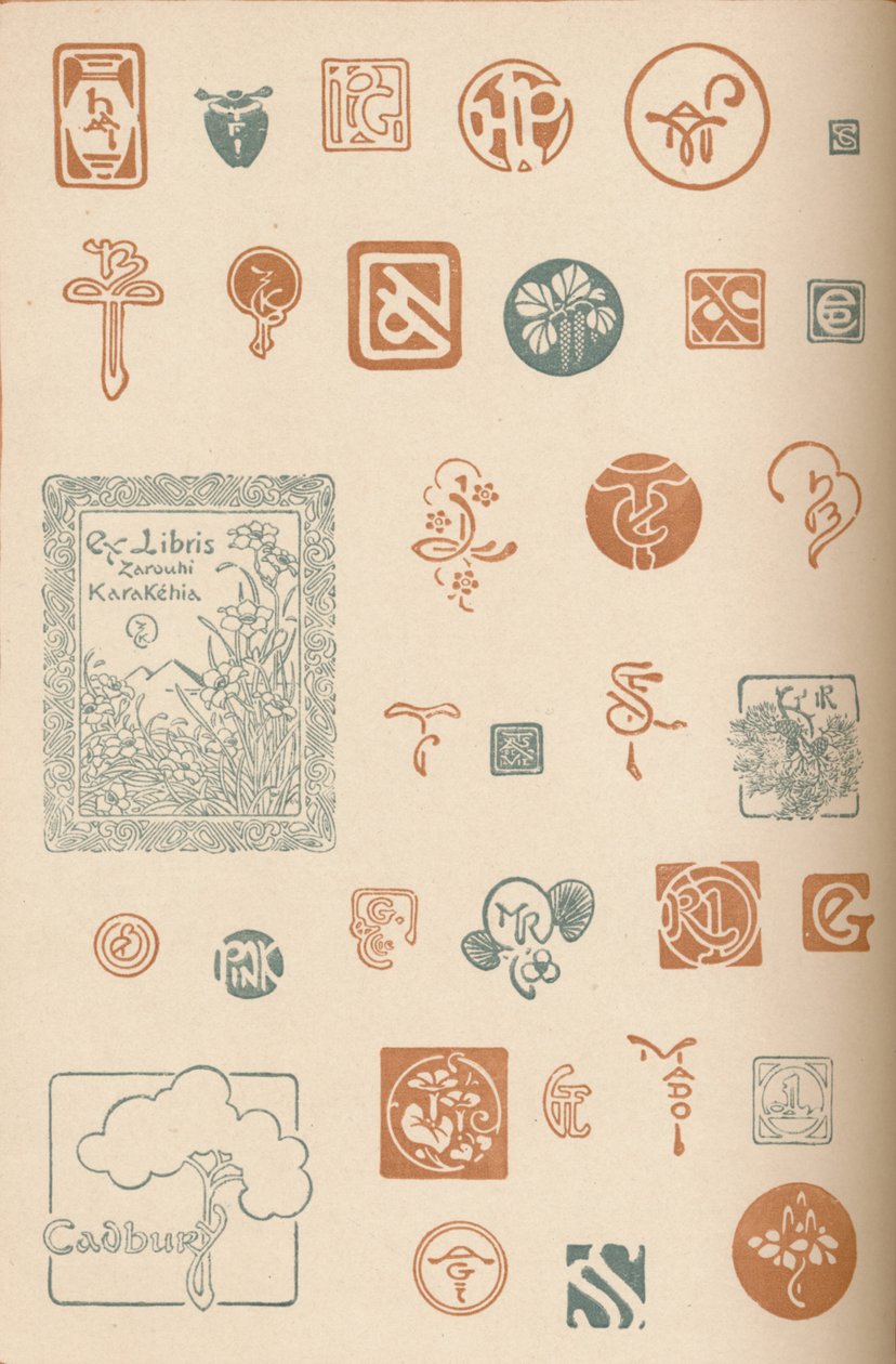 Monogramas e marcas, c1890, 1905 de Unbekannt