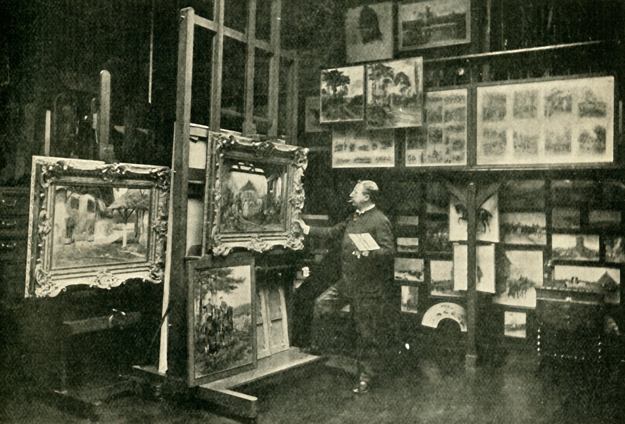 Monsieur Detaille em seu estúdio, 1900. de Unbekannt