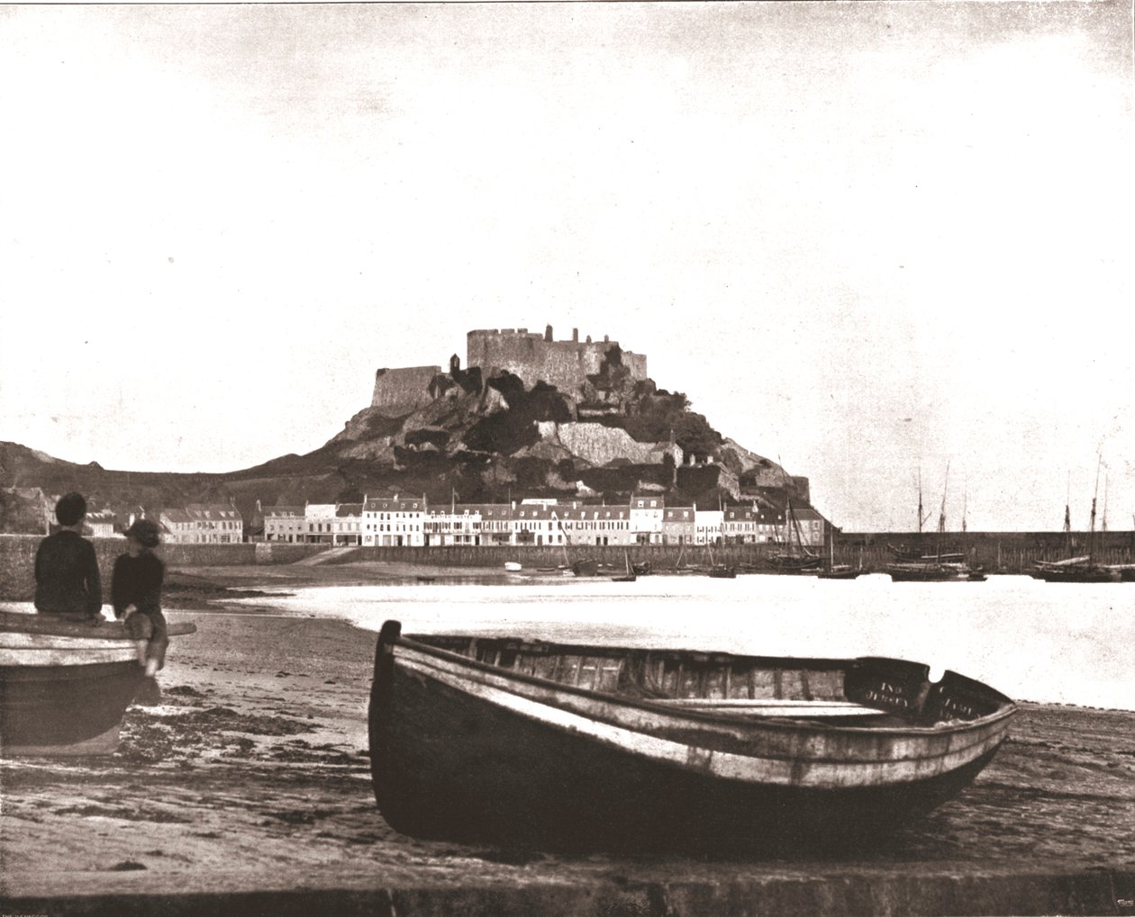 Castelo de Mont Orgueil, Jersey, 1894. de Unbekannt