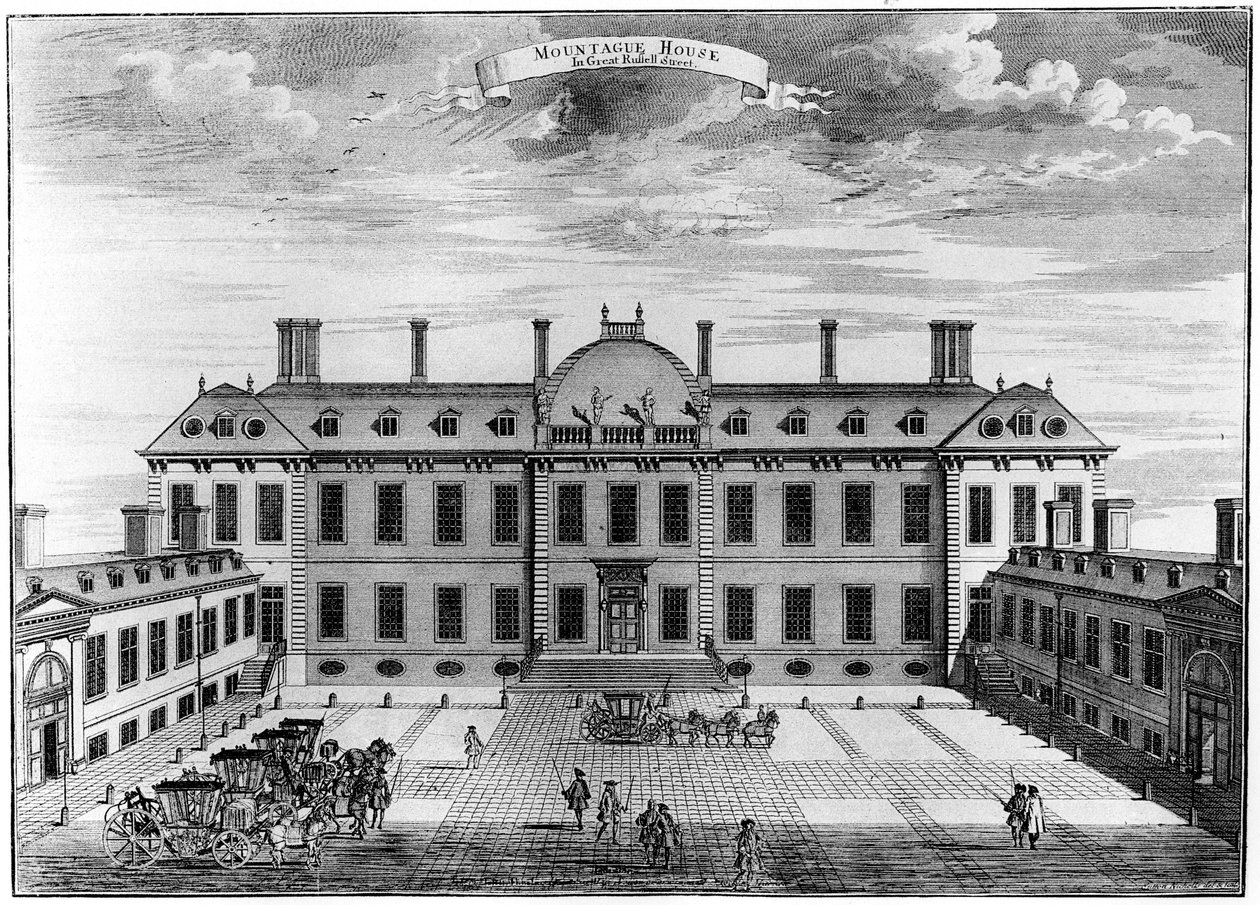 Montagu House, Bloomsbury, século XVIII, 1908 de Unbekannt