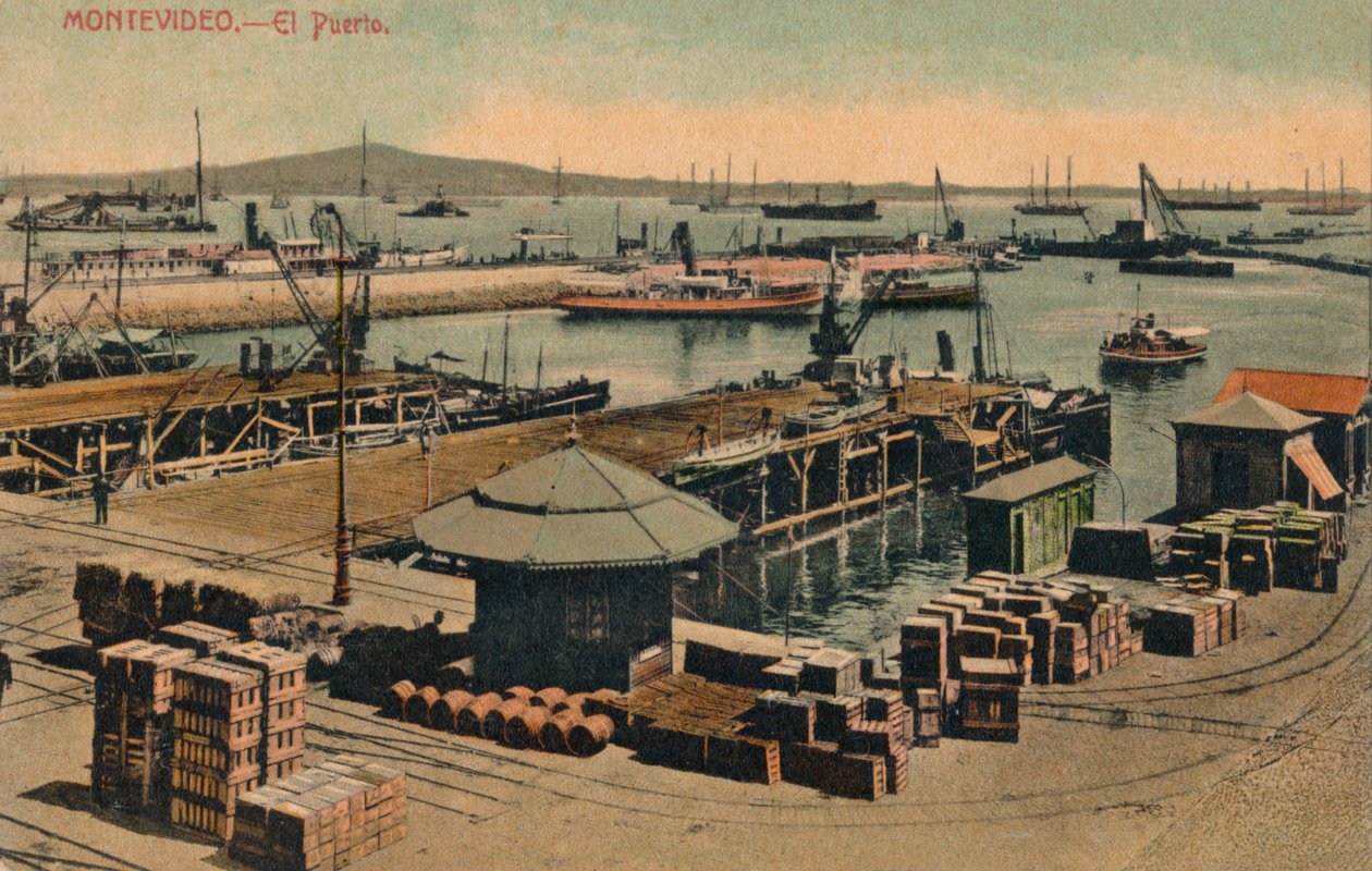 Montevidéu - El Puerto, c1900 de Unbekannt