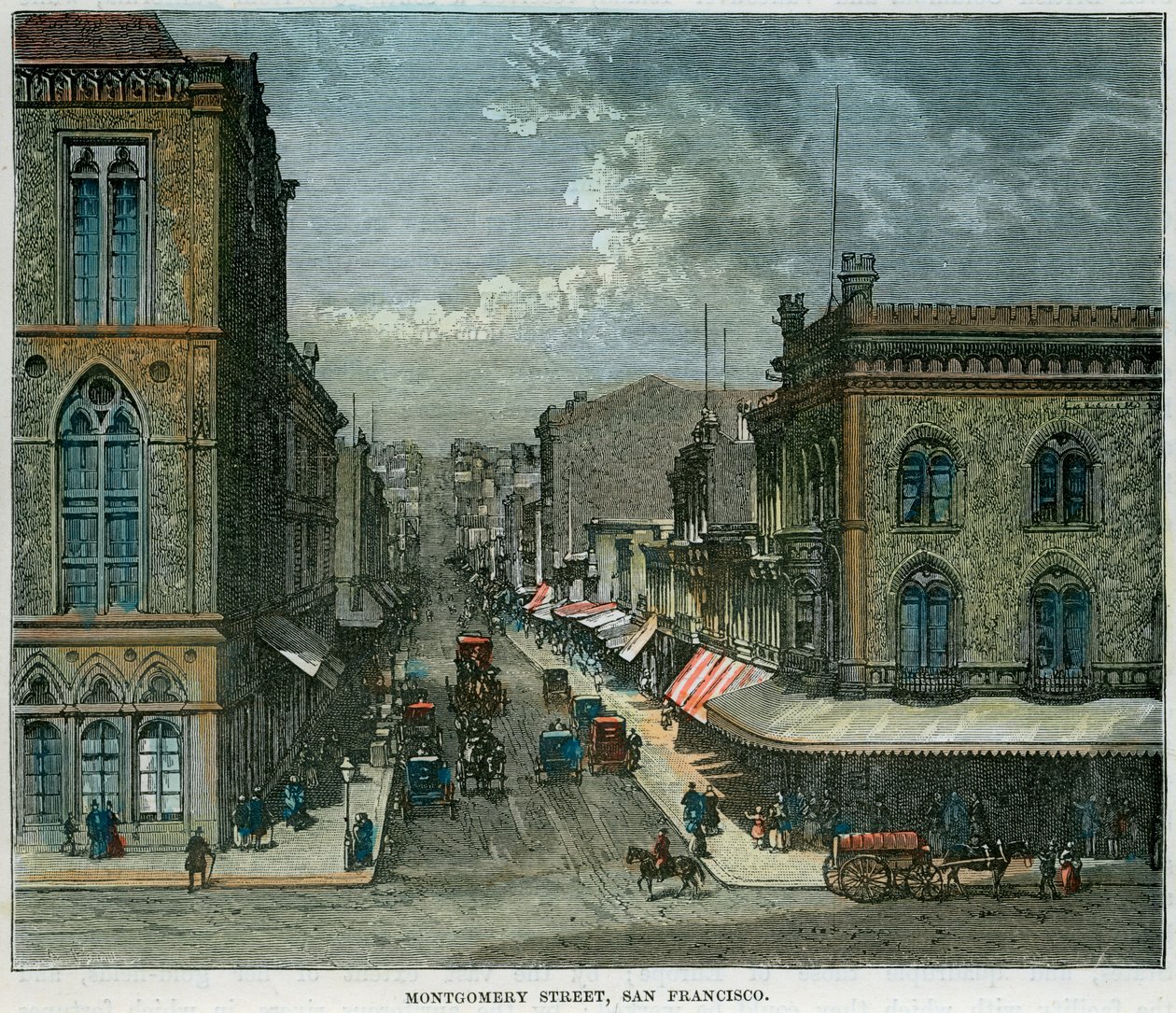 Montgomery Street, São Francisco, Califórnia, EUA, c1880 de Unbekannt