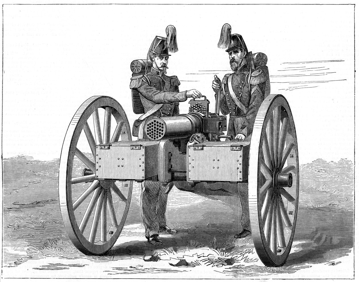 Metralhadora Montigny, 1870 de Unbekannt