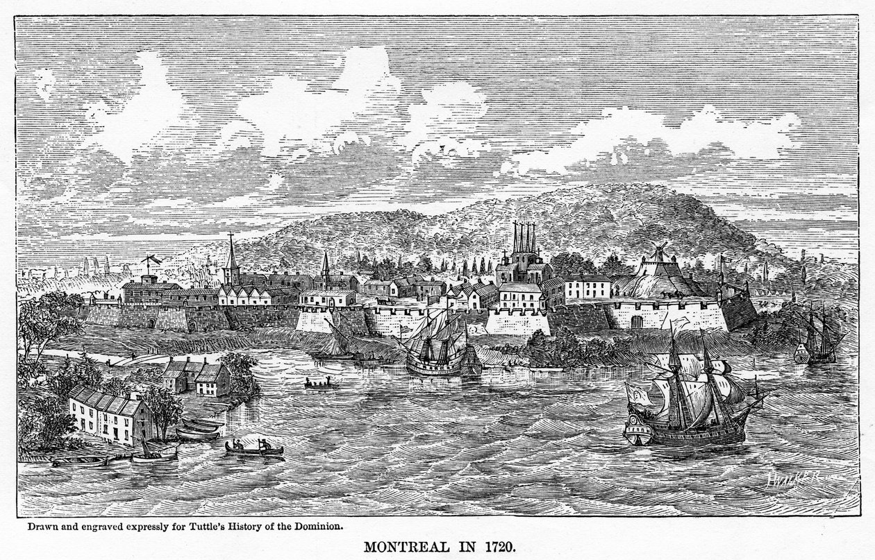 Montreal em 1729, 1877 de Unbekannt