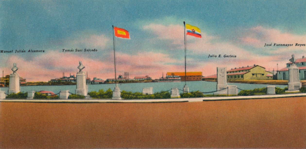 Monumento erigido pela Sociedade de Melhorias Públicas, Bocas de Ceniza, c1940s de Unbekannt