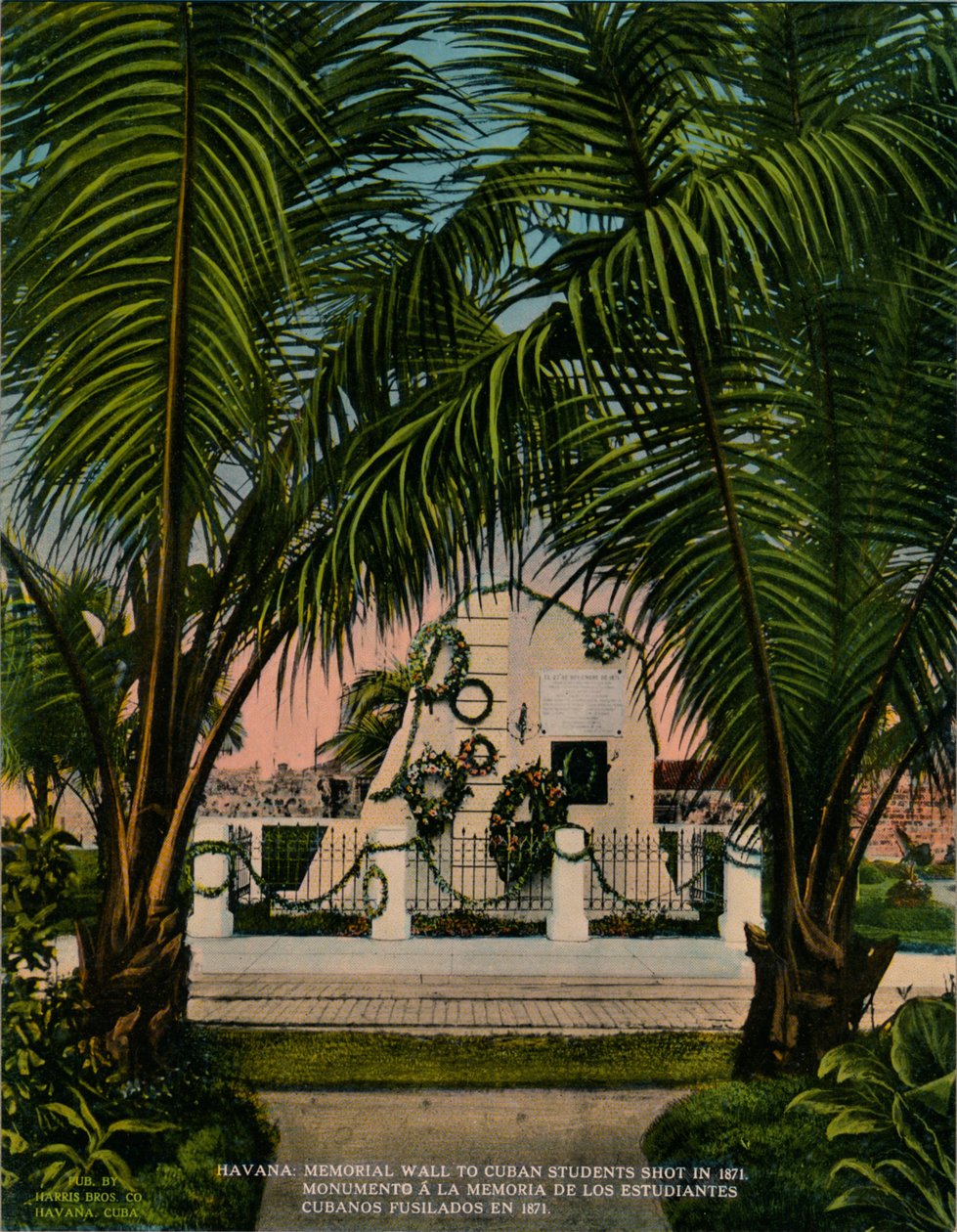 Monumento aos estudantes de medicina cubanos executado pelos espanhóis em 1871, Havana, Cuba, c1920 de Unbekannt