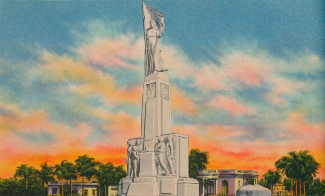 Monumento à bandeira, Barranquilla, c1940s de Unbekannt