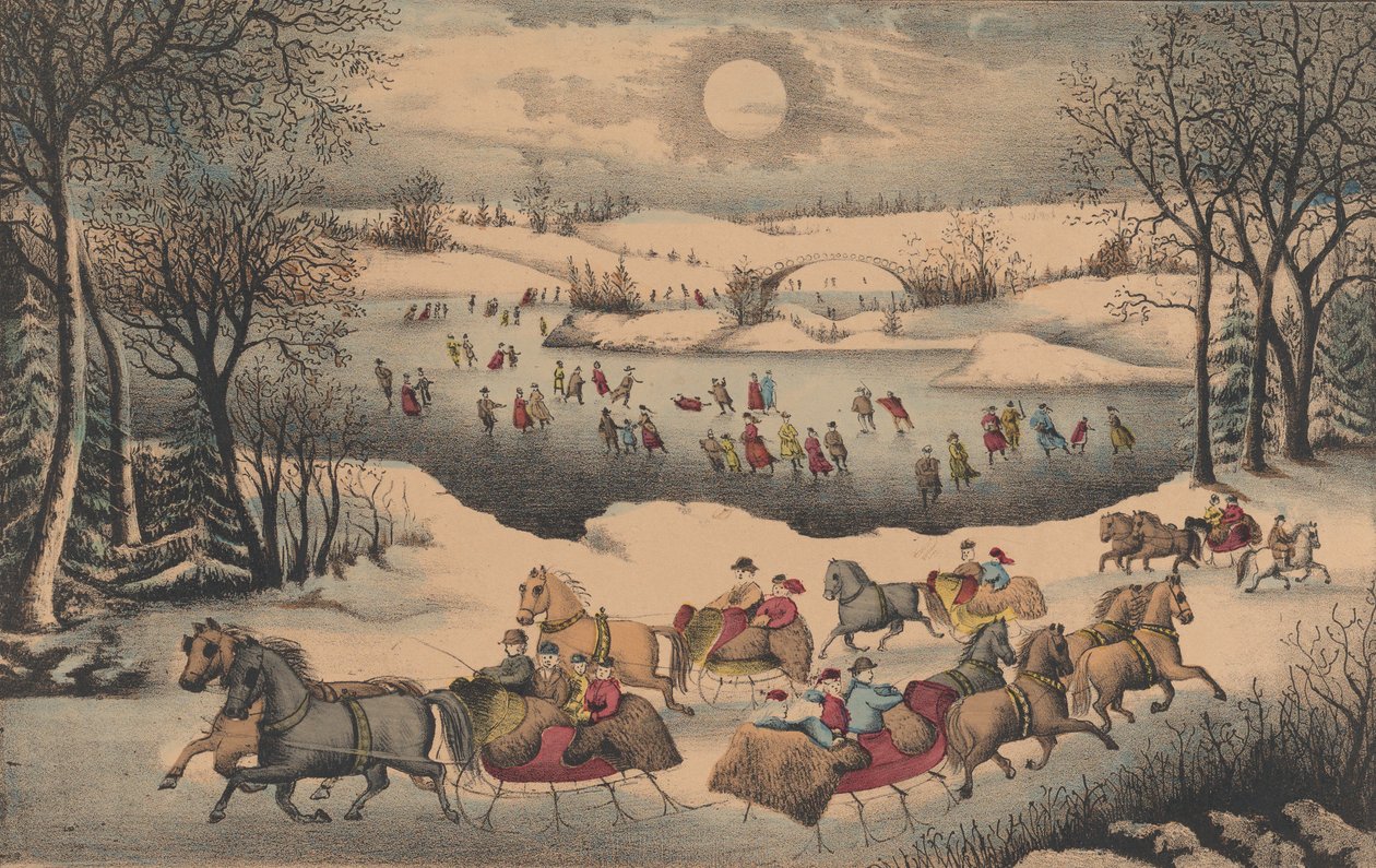 Luz da Lua no Central Park, ca. 1871-75. de Unbekannt