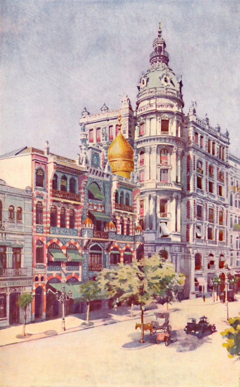 Moorish Building and Messrs. Guinles Offices, Avenida Rio Branco, 1914 de Unbekannt
