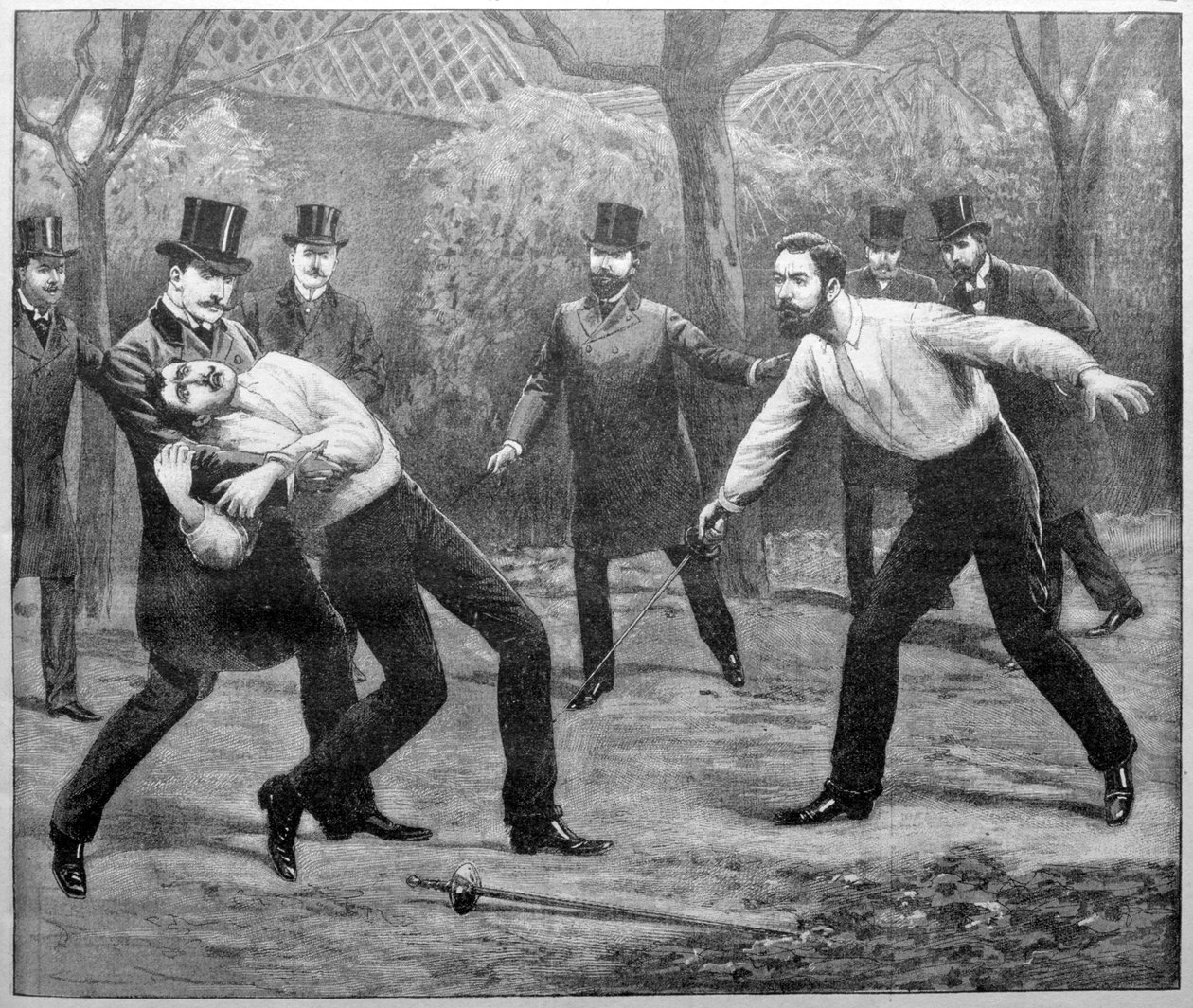 Duelo mortal no Grande Jatte, 1903 de Unbekannt