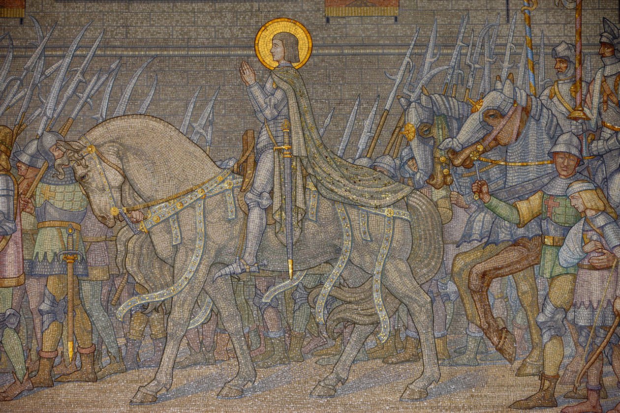 Mosaico em basílica de Fourviere : João de Arca (Decote 1917), Lyon, França de Unbekannt