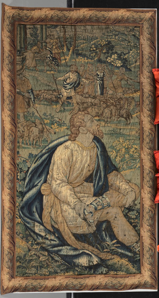 Moisés e Filha de Jethros, século XVII. de Unbekannt