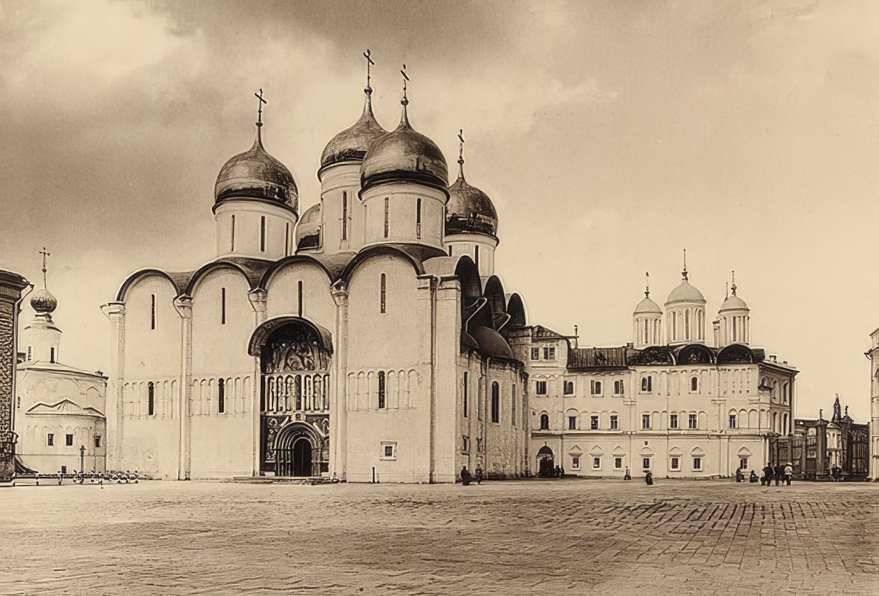 Moscow. Catedral da Dormição. Por volta de 1900 de Unbekannt
