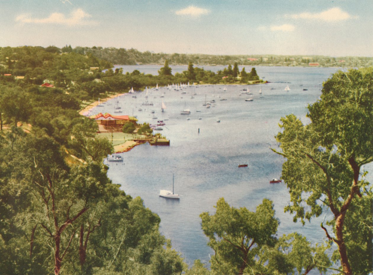Mosman Bay, ponto de Keanes, Peppermint Grove, c1947. de Unbekannt