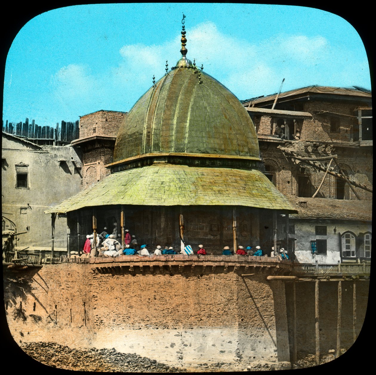 Mesquita com telhado dourado, Índia, final do século XIX ou início do século XX de Unbekannt