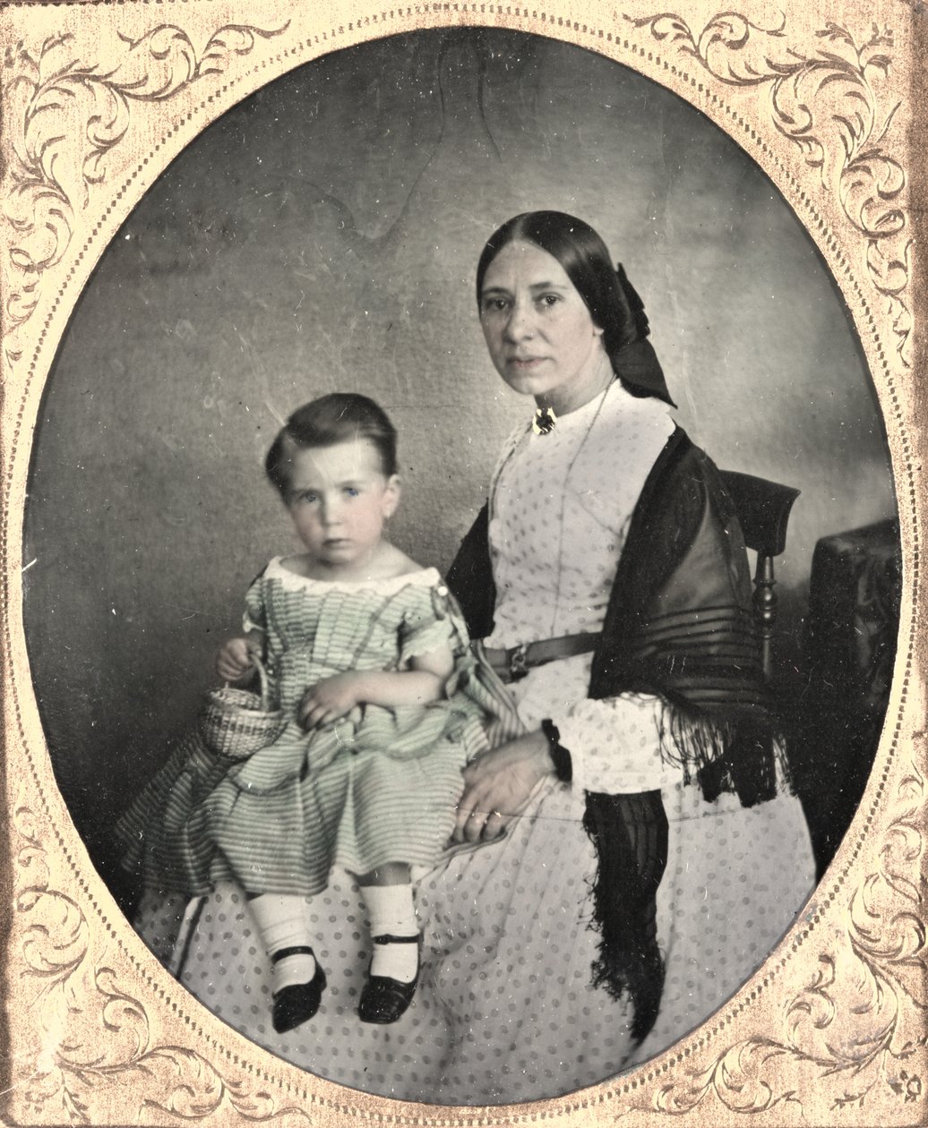 Mãe e Filho, c. 1860 de Unbekannt