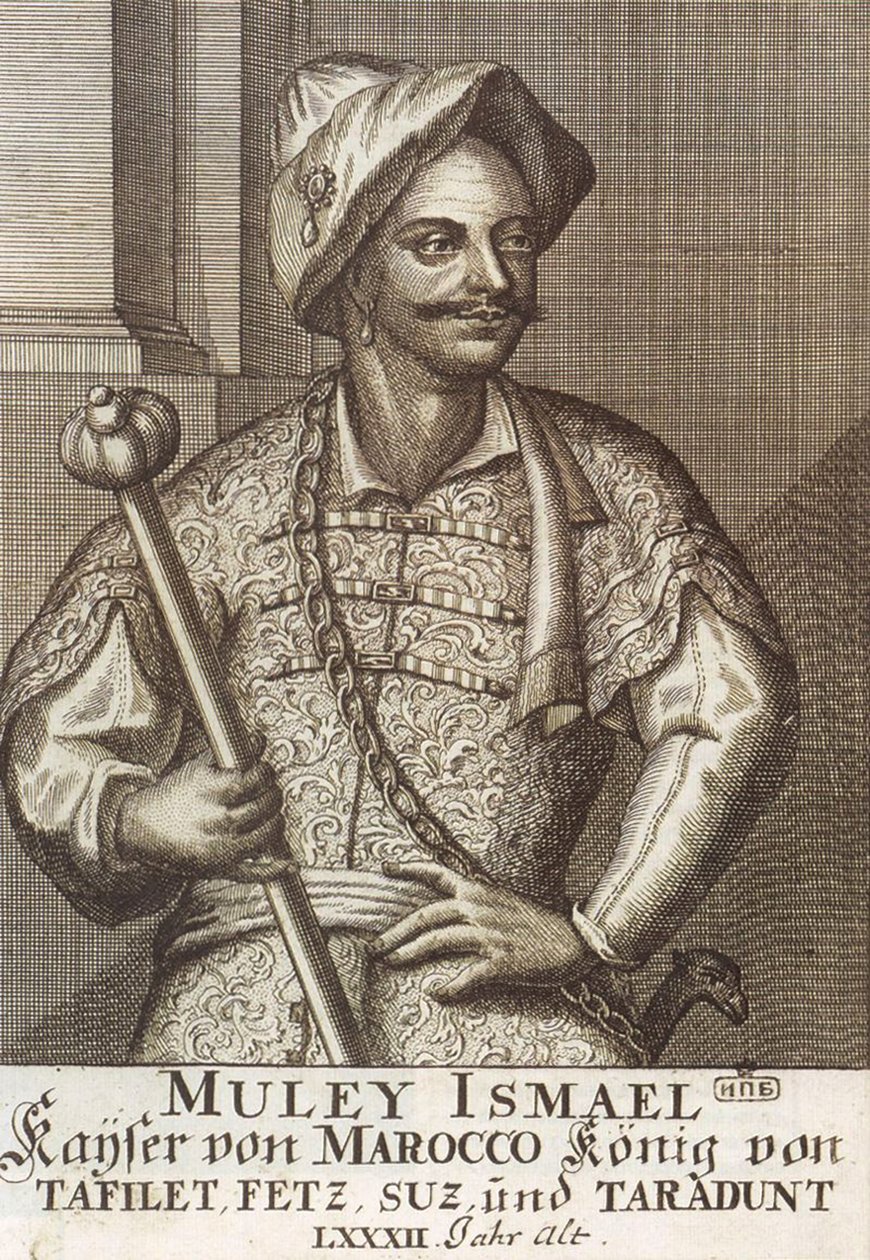 Moulay Ismaïl Ibn Sharif, rei de Marrocos, 1726 de Unbekannt