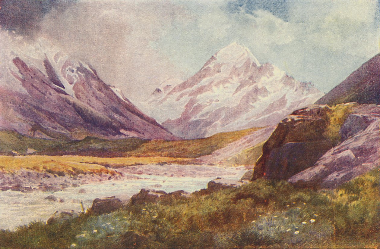 Mount Cook, Nova Zelândia, 1924 de Unbekannt