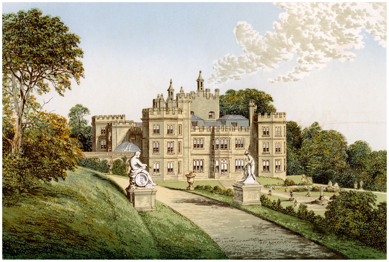 Mount Edgcumbe, Cornualha, casa de Lord Mount Edgcumbe, c1880 de Unbekannt
