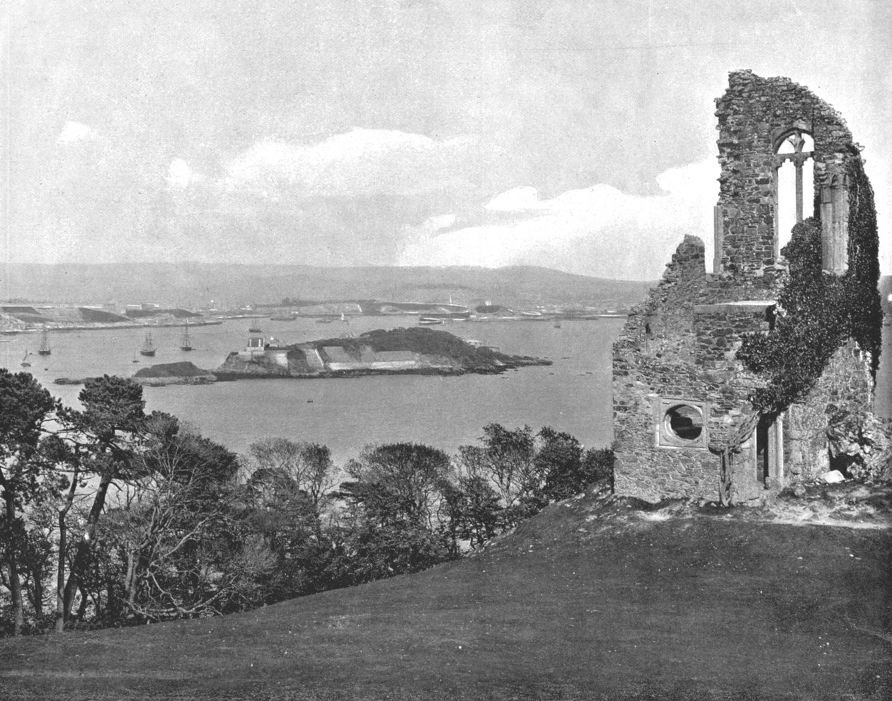 Loucura do Monte Edgcumbe, Plymouth, Cornualha, 1894. de Unbekannt