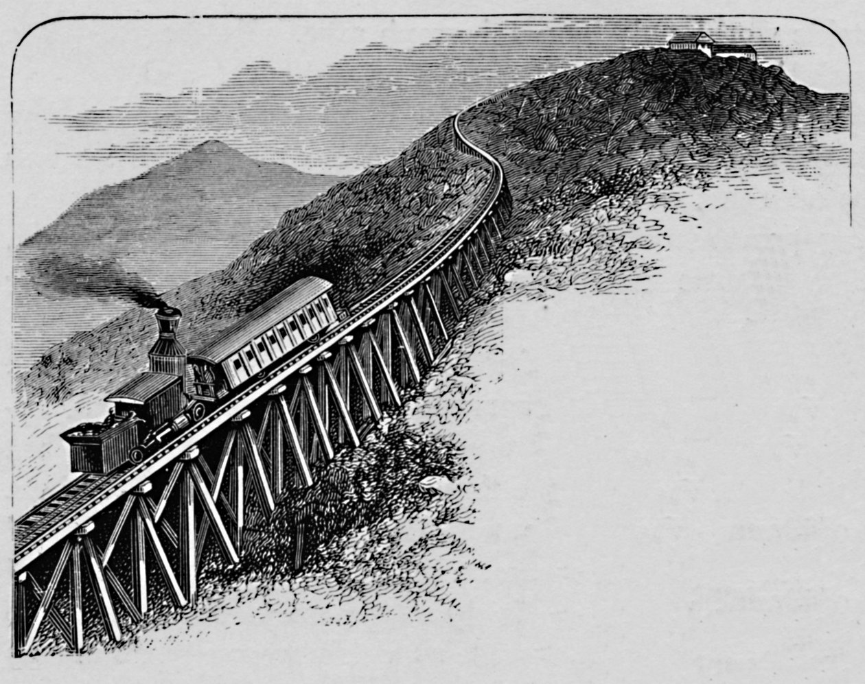 Estrada de ferro Mount Washington, 1883 de Unbekannt