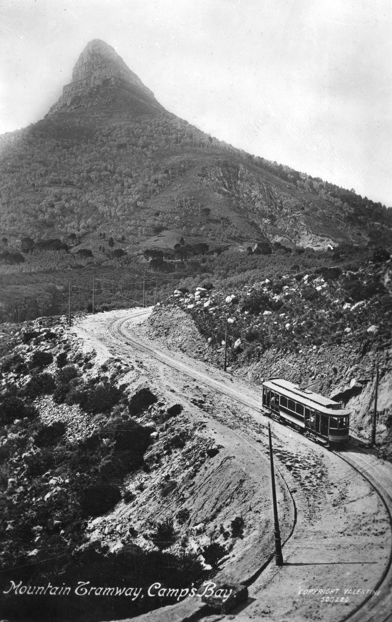 Bonde de montanha, Camps Bay, Cidade do Cabo, África do Sul, 1917 de Unbekannt