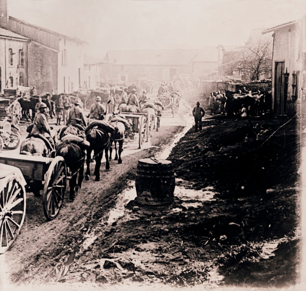 Tropas montadas com vagões, c1914-c1918 de Unbekannt