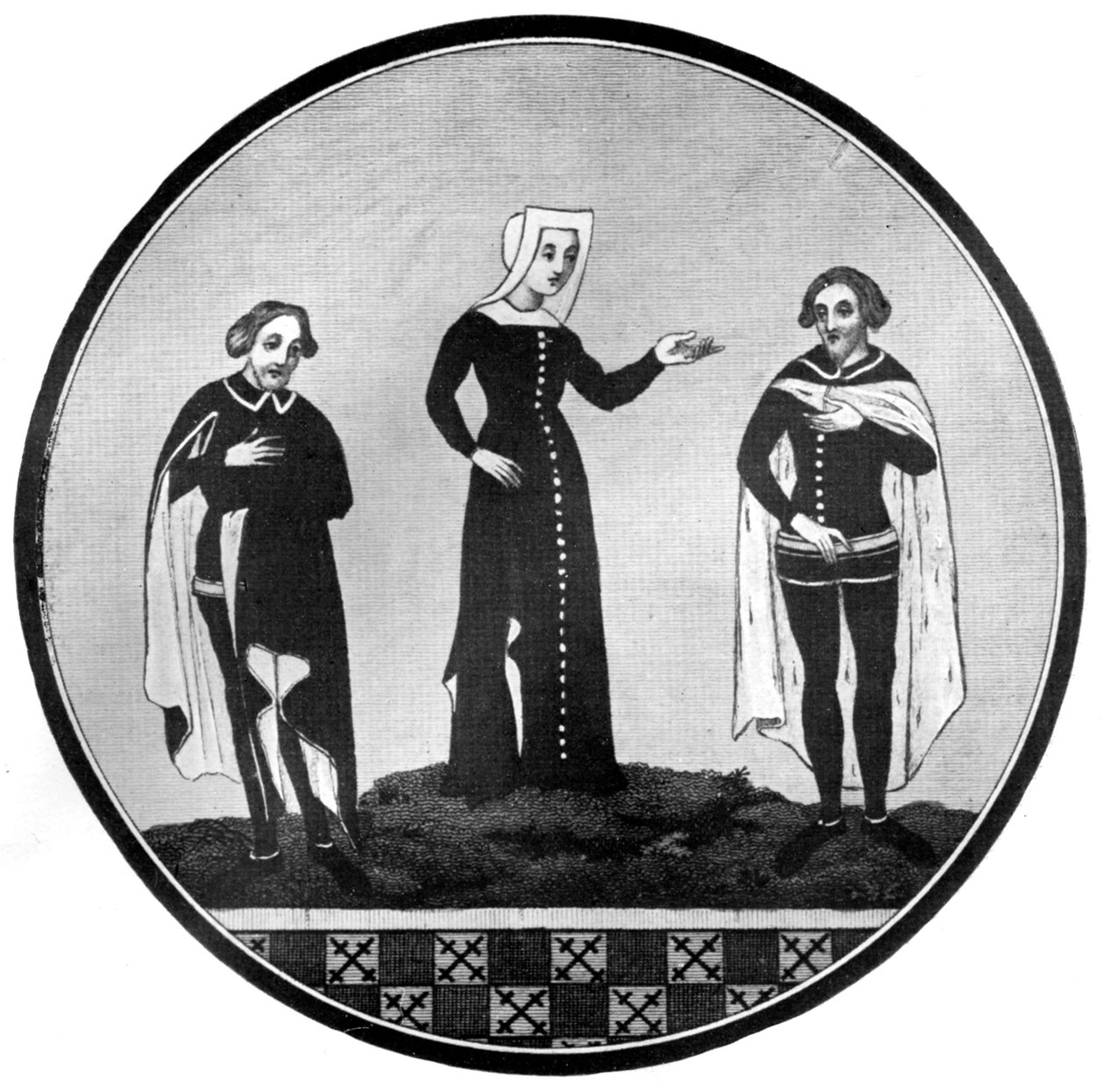 Hábitos de luto, século XIV, 1910 de Unbekannt