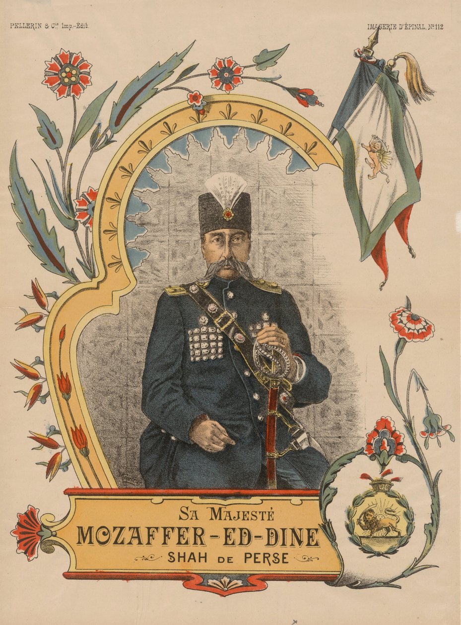 Mozaffar ad-Din Shah Qajar 1853-1907, Shahanshah da Pérsia, 1896 de Unbekannt