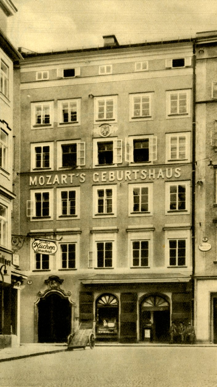 Local de nascimento de Mozart, Salzburgo, Áustria, c1935. de Unbekannt