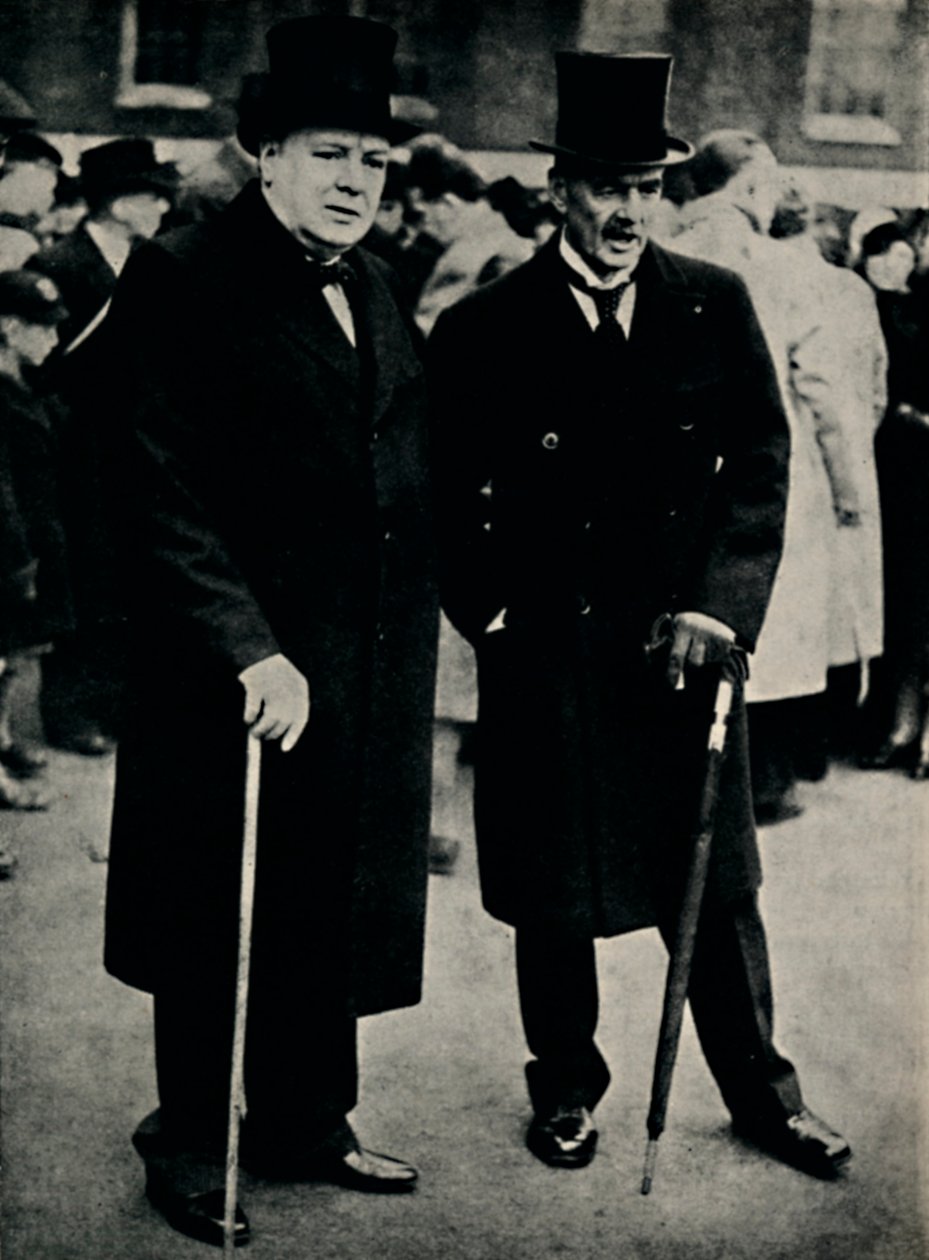 Chamberlain e Churchill, 23 de fevereiro de 1940, 1945. de Unbekannt