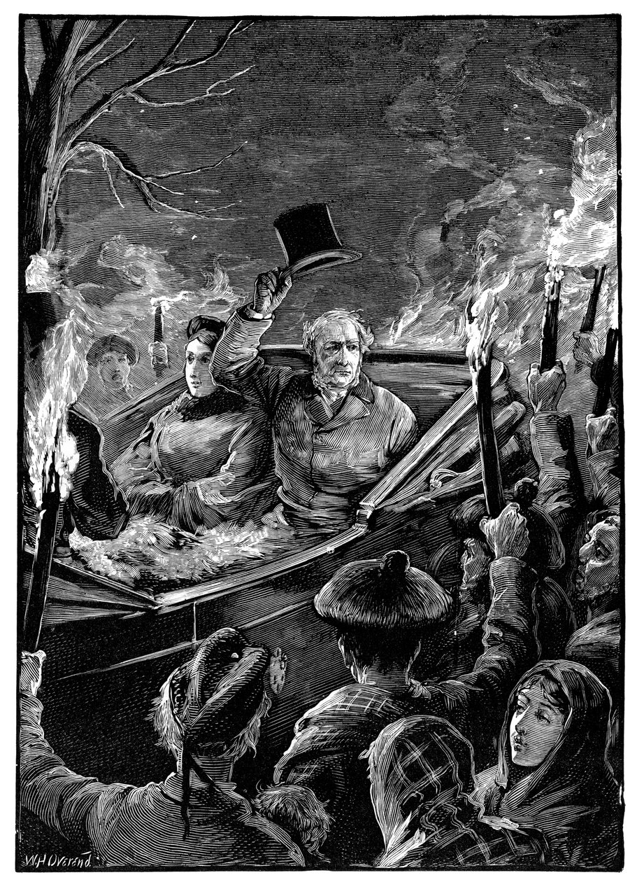 Visita do Sr. Gladstones ao Castelo de Taymouth, Perthshire, Escócia, c1879 de Unbekannt