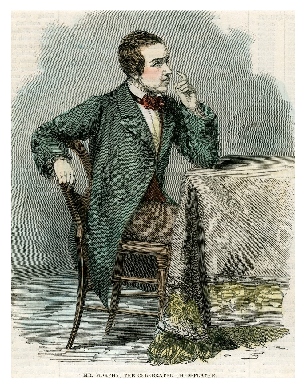 Sr. Morphy, o célebre jogador de xadrez do século XIX de Unbekannt